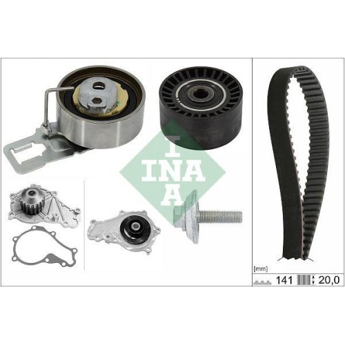 Pompa acqua kit cinghie - pompa,