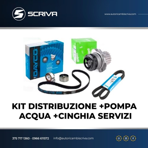 Kit distribuzione pompa acqua - kit, +pompa